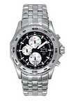 Bulova 96G55 Mens Black Sport/Tech Silver Tone Bracelet Watch
