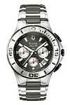 Bulova 98B013 Mens Black Sport/Tech Stainless Steel Bracelet Watch