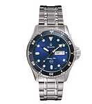 Bulova 98C62 Mens Blue Sport/Tech Silver Tone Bracelet Watch
