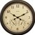 Chaney 24door/Outdoor Copper Patina Wall Clock Temperature & Humidity