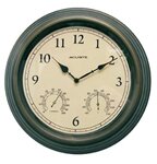 Acu-Rite 15 Copper Patina/Outdoor Time & Temp Combo Thermometer/Clock