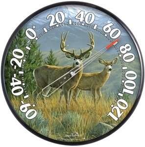 Chaney 01737 12.5" "Deer" Wall Thermometer