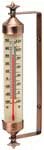 Chaney 02309 10 3/4" Weathered Copper Enclosed Tube Thermometer