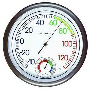 Acu-Rite 11" Indoor/Outdoor Thermometer with Hygrometer