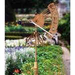 Conant Custom Jeffersonian Wind Gauge with Antique Brass Finish