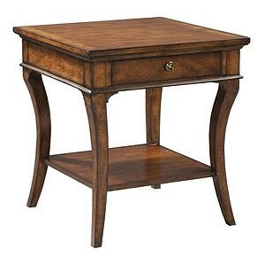 Square End Table in Macadamia Finish