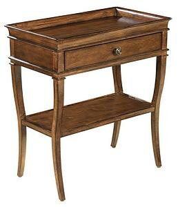 Rectangular Lamp Table in Macadamia Finish