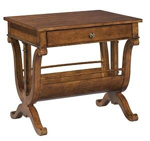 Side Table W/Drawer in Macadamia Finish