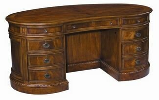 Kidney Desk in Praline Finish