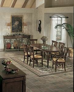 Oval Dining Table in Chateau Finish