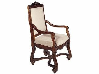 Leather Arm Chair in Chateau Finish