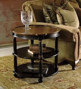 Hekman Furniture Round Library Table in Rubbed Onyx Finish - 7-2307