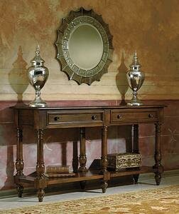 Hekman Large Console Table in Weathered Walnut Finish - 7-2315