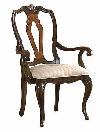 Arm Chair in Rubbed Onyx Finish