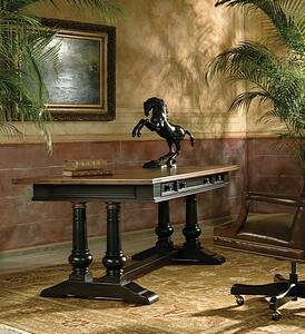 Hekman Furniture Trestle Desk in Rubbed Onyx Finish - 7-2340