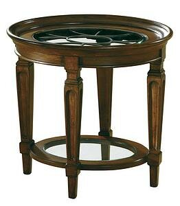 Hekman Metal Grille Lamp Table in Special Reserve Finish - 7-2829
