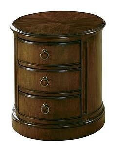 Hekman Furniture Oval Drum Table in Special Reserve Finish - 7-2830