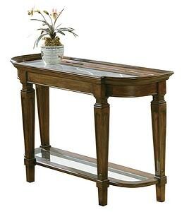 Metal Grille Sofa Table in Special Reserve Finish
