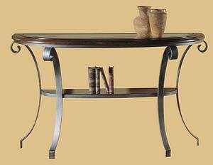 Hekman Furniture Metal Sofa Table in Special Reserve Finish - 7-2936