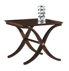 Hekman Furniture X-Base Lamp Table in Metropolis Finish - 7-407