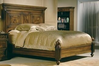 Queen Bed in Castilian Finish