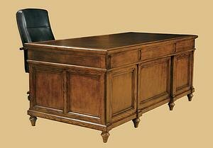 Hekman Furniture Executive Desk in Urban Ash Burl Finish - 7-9100