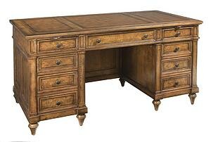 Junior Executive Desk in Urban Ash Burl Finish