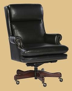 Executive Leather Chair-Black in Special Reserve Finish