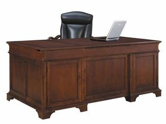 Executive Desk in Weathered Cherry Finish