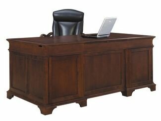Junior Executive Desk in Weathered Cherry Finish