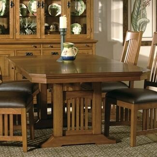 Trestle Table in Mission Pte Finish