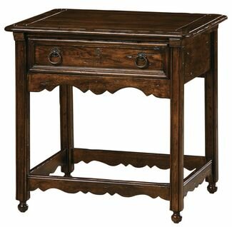 Hekman Furniture End Table in Cognac Finish - 8-7206