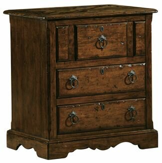 Hekman Furniture Storage Lamp in Cognac Finish - 8-7208