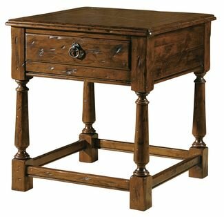Hekman Furniture Lamp/End Table in Cognac Finish - 8-7213