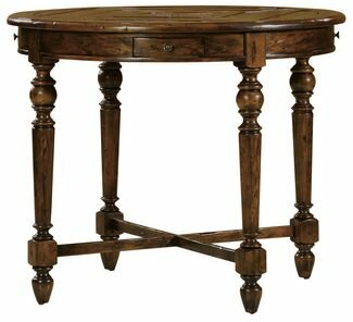 Hekman Furniture Game/Card Table in Cognac Finish - 8-7250