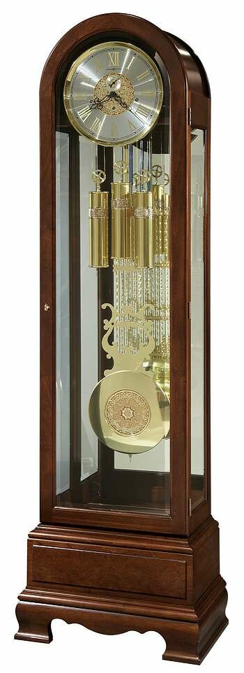 Howard Miller 611-204 Jasper Floor Clock in Cherry Bordeaux