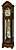 Howard Miller 611-226 Wilford Floor Clock in Cherry Bordeaux