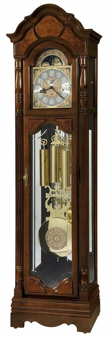 Howard Miller 611-226 Wilford Floor Clock in Cherry Bordeaux