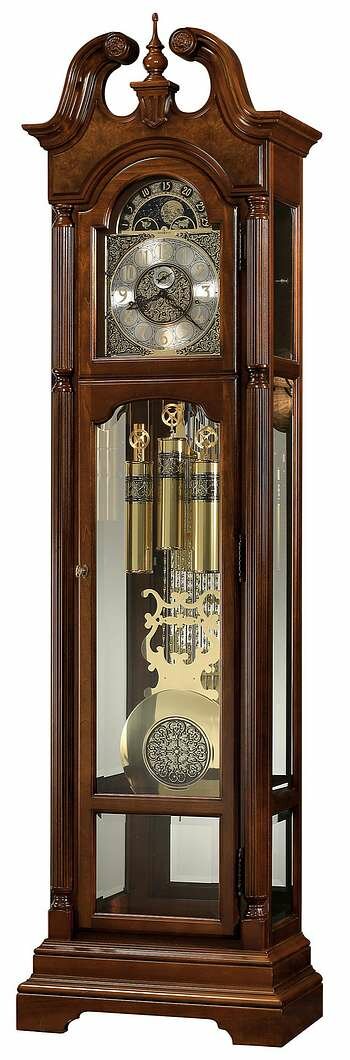 Howard Miller 611-240 Terance Floor Clock in Cherry Bordeaux