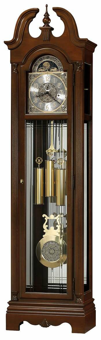 Howard Miller 611-242 Harland 89th Anniversary Floor Clock in Cherry Bordeaux