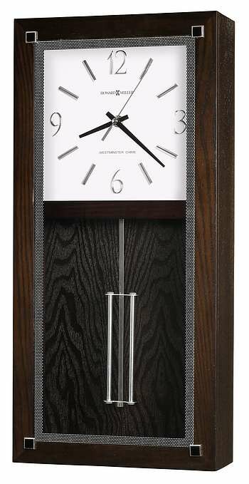 Howard Miller 625-595 Reese Wall Clock in Black Coffee