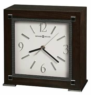 Howard Miller 635-185 Reese Mantel Clock in Black Coffee