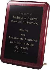 Howard Miller Rosewood Commemorative Plaque II - 655-116