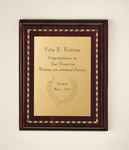 Howard Miller Rosewood Commemorative Plaque IV - 655-118