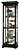 Howard Miller 680-287 Chesterfield III Curio Cabinet in Antique Black