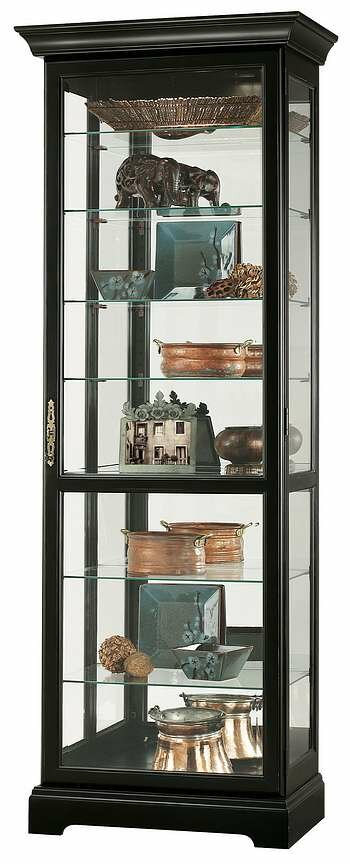 Howard Miller 680-287 Chesterfield III Curio Cabinet in Antique Black