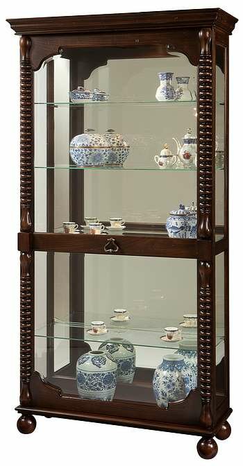 Howard Miller 680-541 Canyon Curio Cabinet in Tobacco