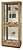 Howard Miller 680-545 Marsh Bay Curio Cabinet in Driftwood