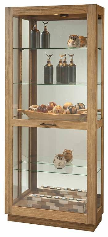 Howard Miller 680-545 Marsh Bay Curio Cabinet in Driftwood