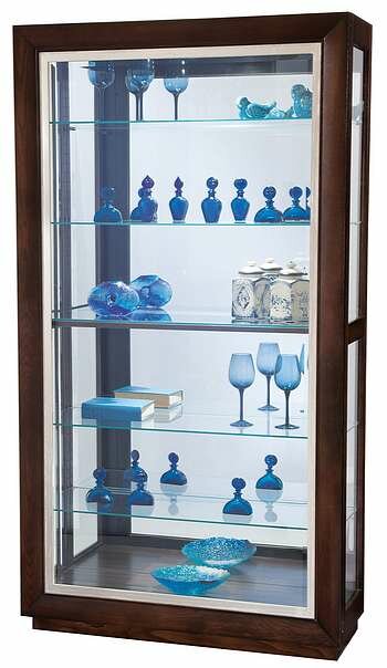 Howard Miller 680-553 Watkins Curio Cabinet in Tavern